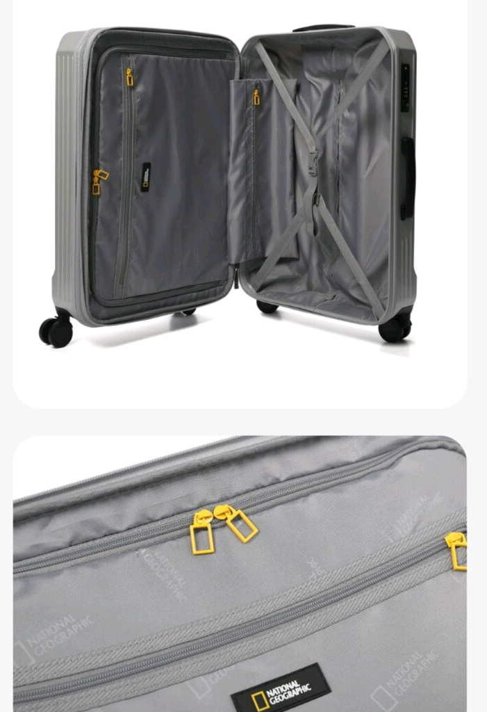[확장형] 내셔널지오그래픽 캐리어 24인치 (티타늄) +항공커버--7