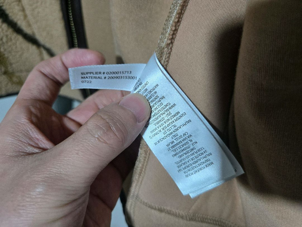 S급 폴로 랄프로렌 벨트 모티프 플리스 자켓 XS 이미지