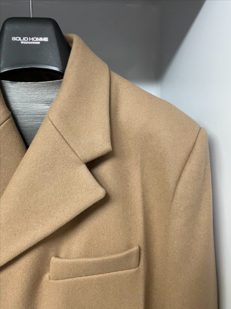 우영미 21fw 베이지 캐시미어 코트 50사이즈 이미지