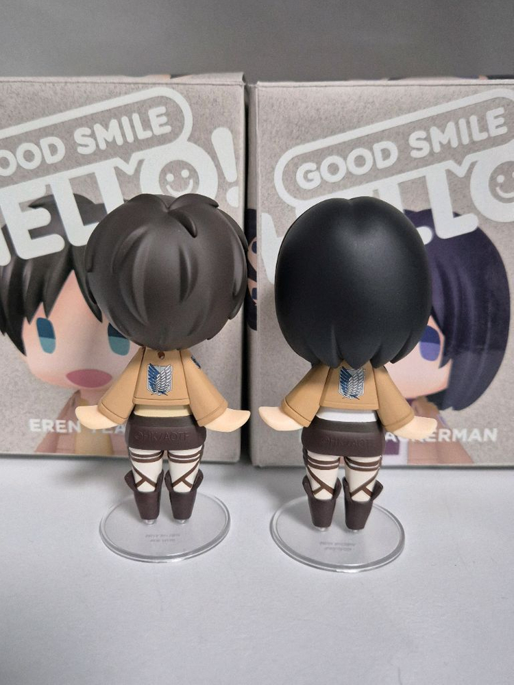 진격의 거인 헬로 굿스마일 피규어 에렌 미카사 + 아크릴 굿즈 이미지