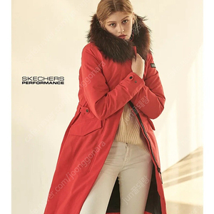 롱 코트 자켓 점퍼 스케쳐스 여성 라쿤퍼 롱 구스다운 #완전새거# 이미지