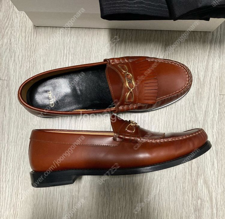 셀린느 루코 프린지 로퍼 - 39사이즈--2