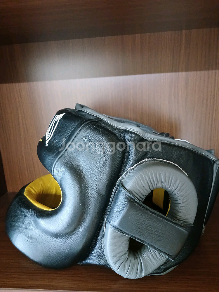(네고 불가) 에버라스트 복싱 헤드기어 L/XL 턱보호 천연소가죽--1