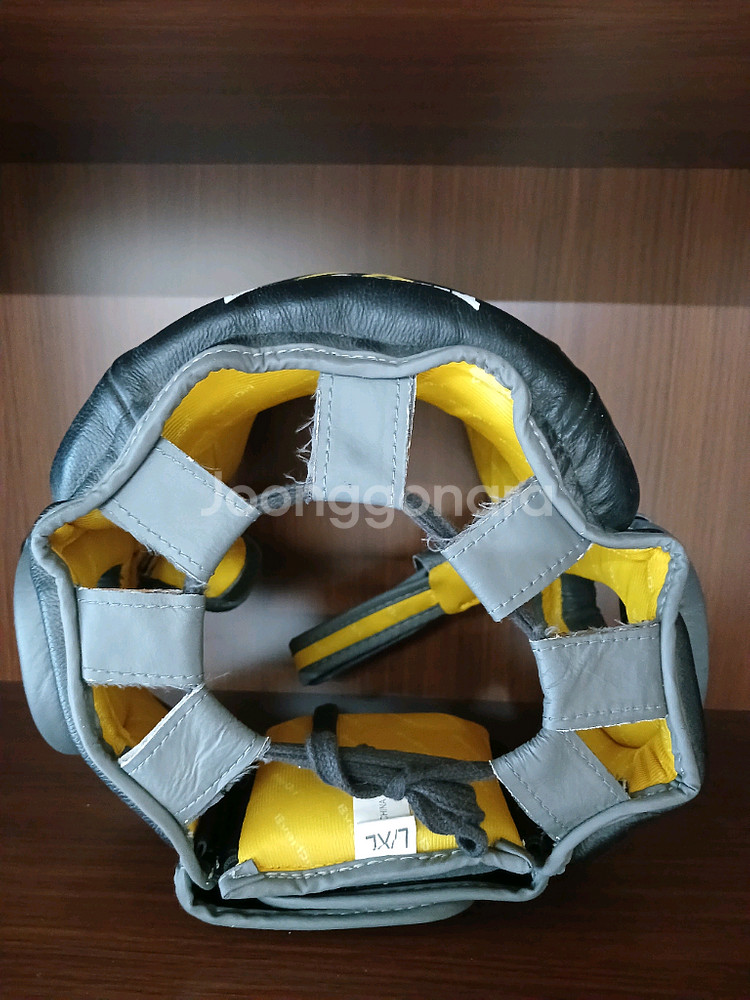 (네고 불가) 에버라스트 복싱 헤드기어 L/XL 턱보호 천연소가죽--3