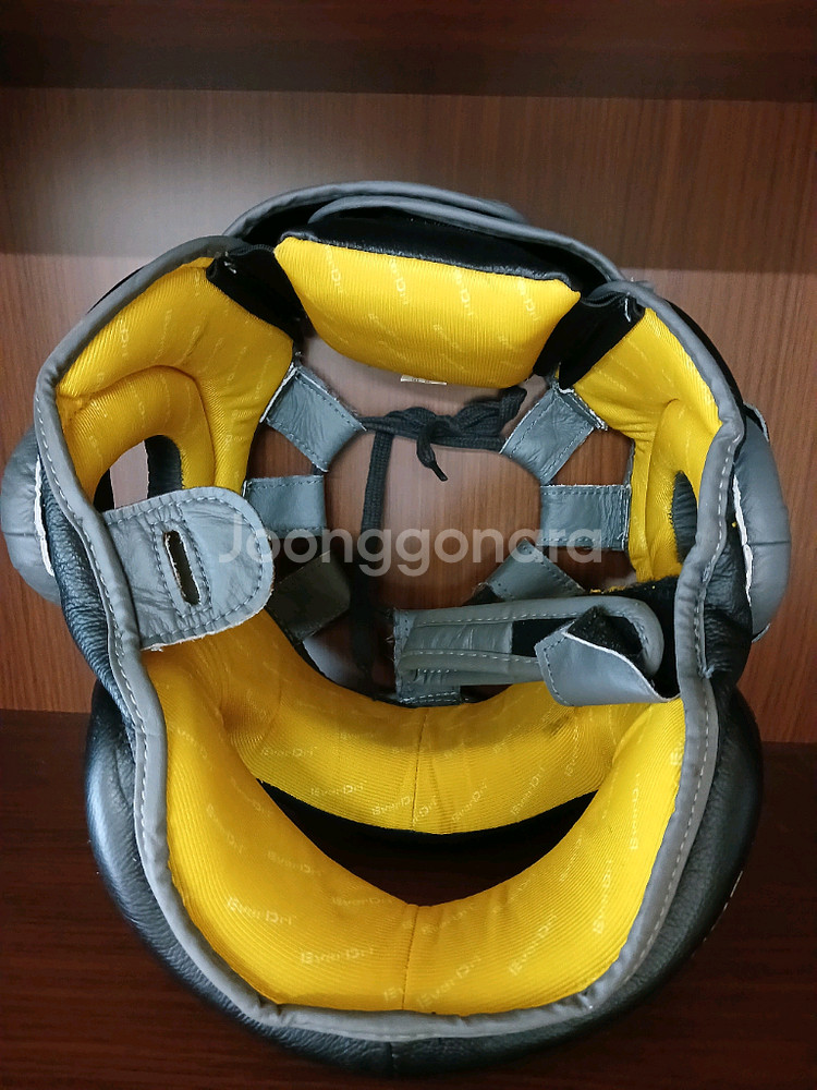 (네고 불가) 에버라스트 복싱 헤드기어 L/XL 턱보호 천연소가죽--4