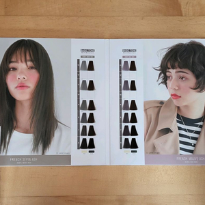 밀본 염색약 차트