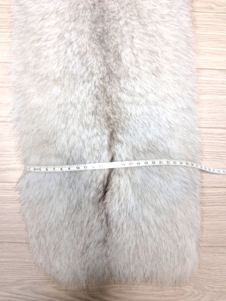 리얼 폭스퍼 아이보리 숄(스톨, 스카프, 머플러)--7