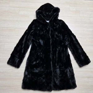 원우모피 밍크후드코트