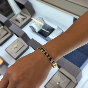 정품 반클리프 빼를리 클로버 풀파베 팔찌 L사이즈