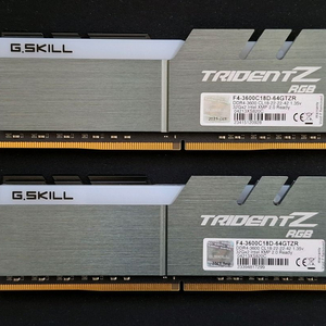 지스킬 DDR4 3600 64GB(32GB 두개)