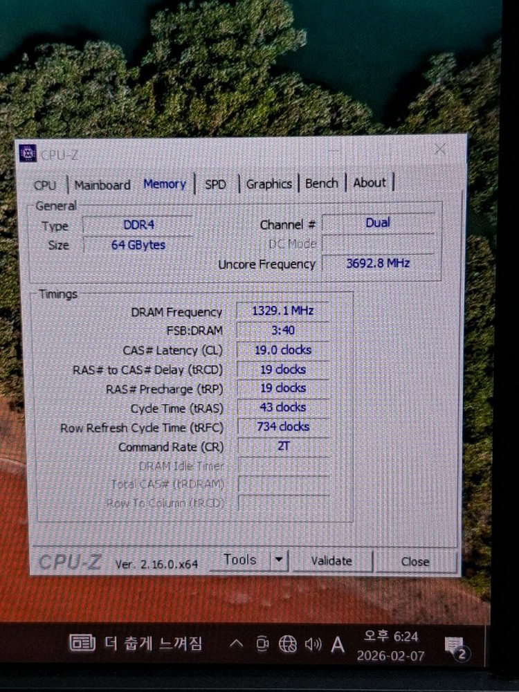 지스킬 DDR4 3600 64GB(32GB 두개)--3