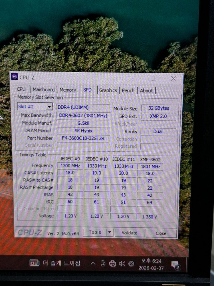 지스킬 DDR4 3600 64GB(32GB 두개)--4