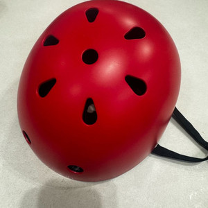 반우드 키즈 자전거 킥보드 헬멧 레드