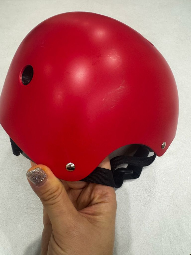 반우드 키즈 자전거 킥보드 헬멧 레드--3