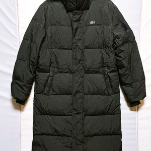 [XL] 라코스테 구스다운 롱패딩점퍼 블랙1481