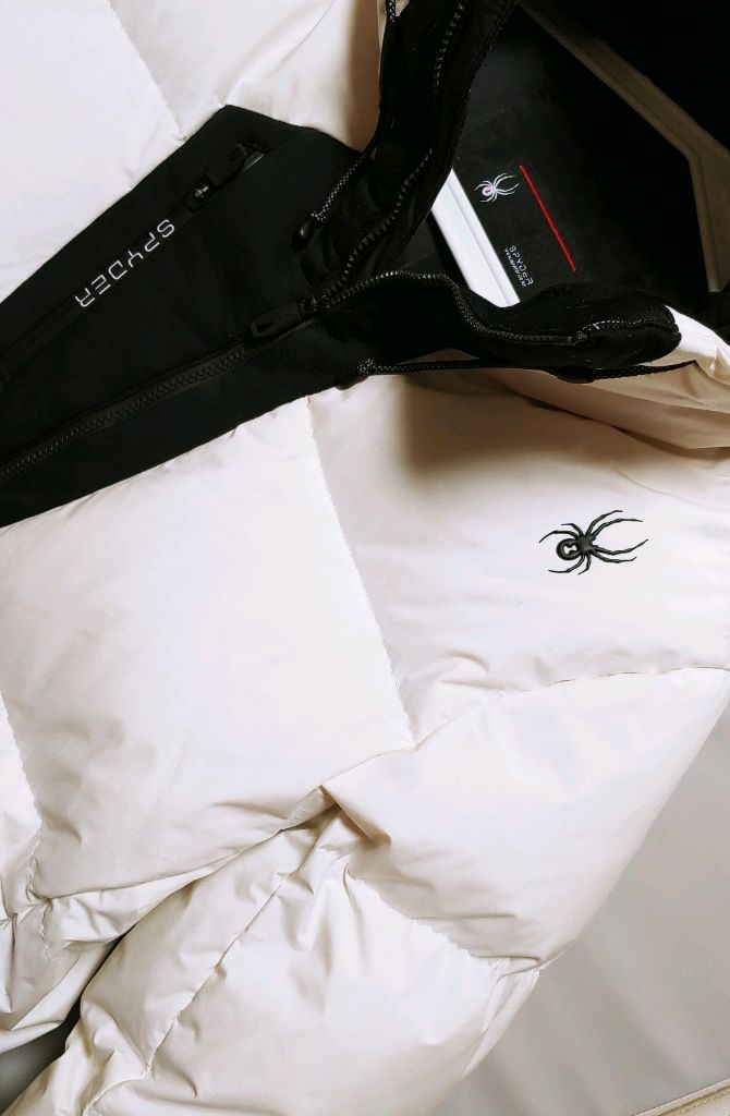 [L] 스파이더 덕다운 패딩점퍼 화이트1482--2