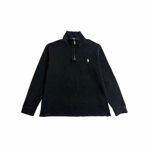 폴로 랄프로렌 반집업 하프집업 블랙 니트 L