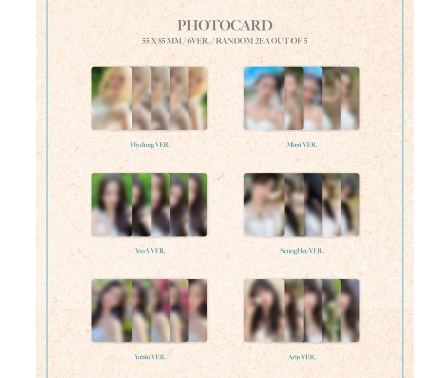 오마이걸 kit앨범, 포카앨범 2종 이미지