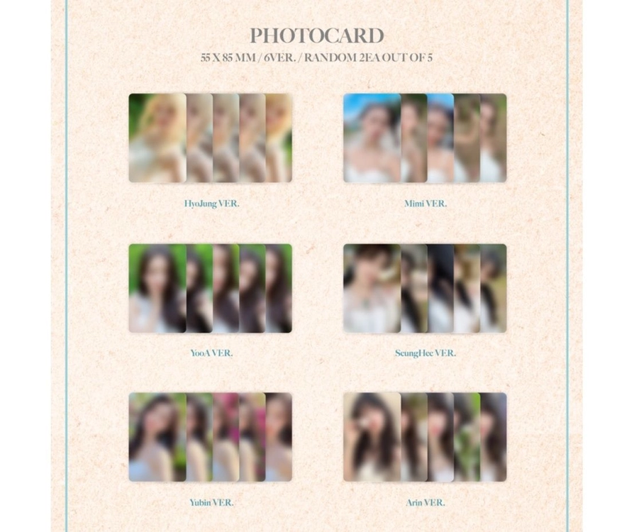 오마이걸 kit앨범, 포카앨범 2종 이미지