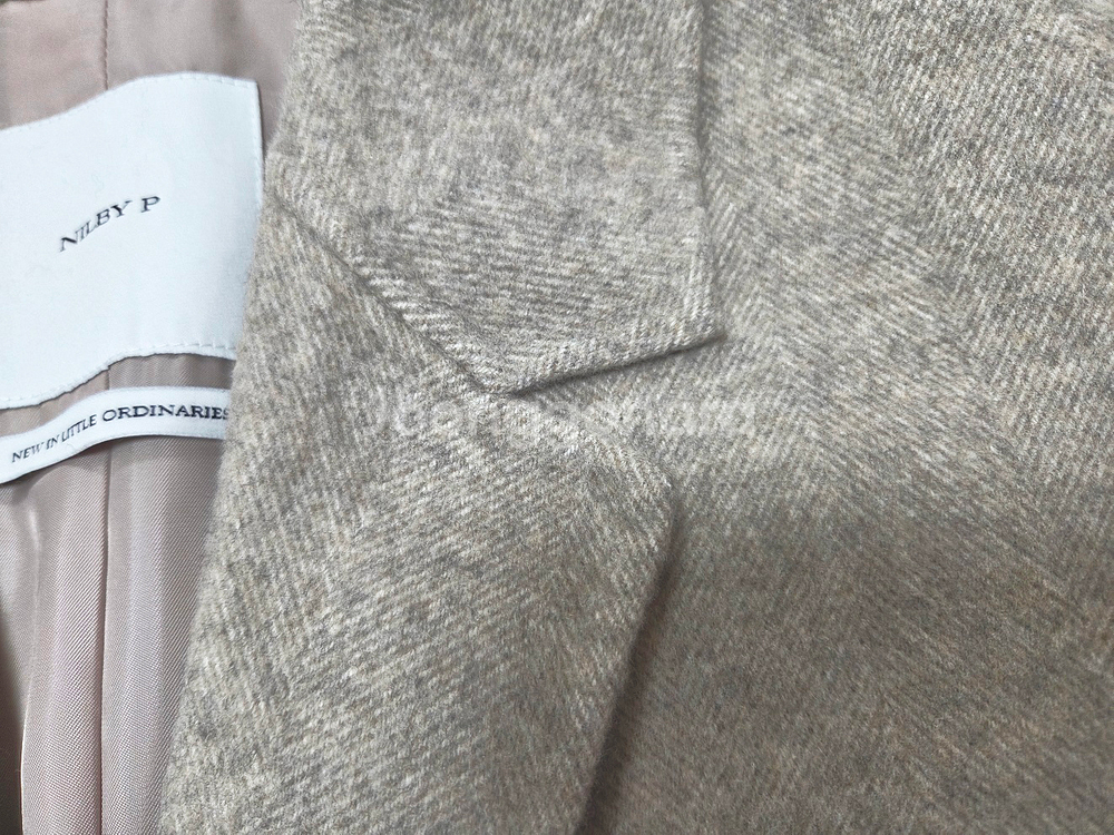 닐바이피(NILBY P) 캐시울 핸드메이드 코트 프리사이즈--6