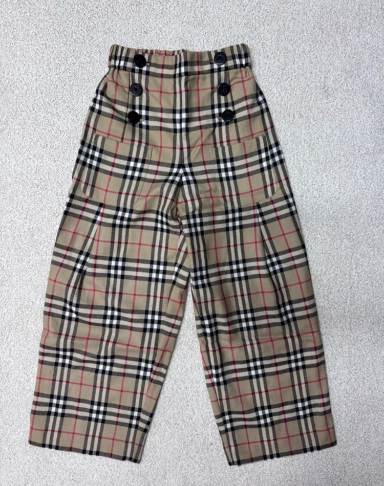 버버리키즈버버리칠드런 100%울 슬랙스 바지 팬츠10y (새상품) 보보쇼즈미니로디니봉쁘앙타오몽클캉골이미스리미떼두두--1