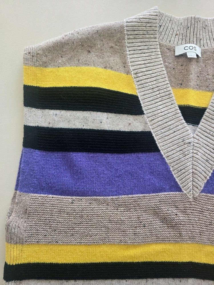 코스 COS 순모 100% 베스트 조끼 M--4