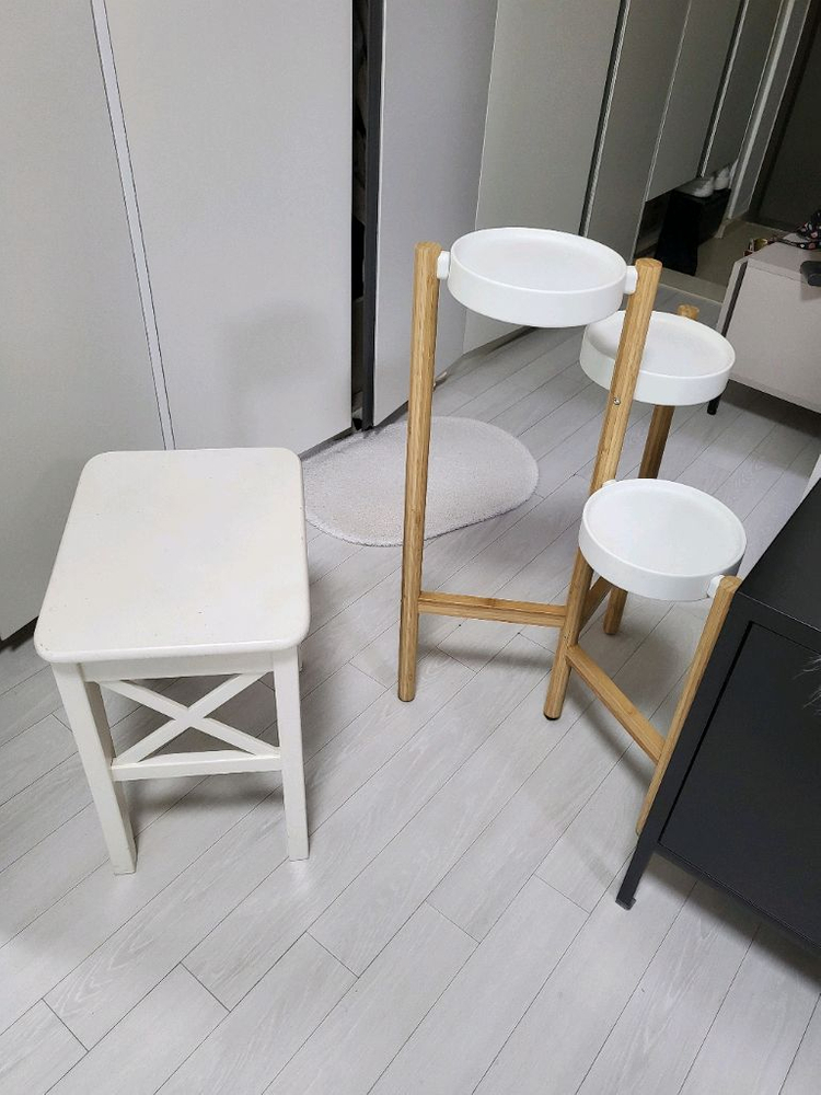 원목 식물받침대 세트--3