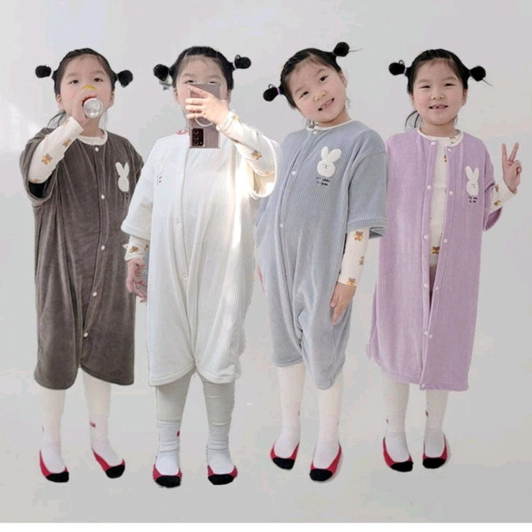꿀잠예약 수면 가디건 조끼 슬립색(2벌 일괄)110 이미지