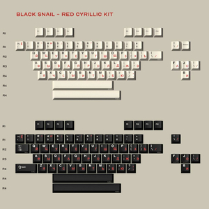 GMK CYL Red Cyrillic Alphas 키캡