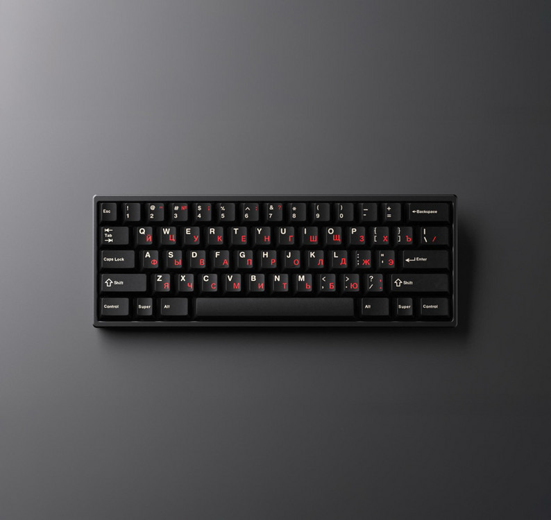GMK CYL Red Cyrillic Alphas 키캡--2