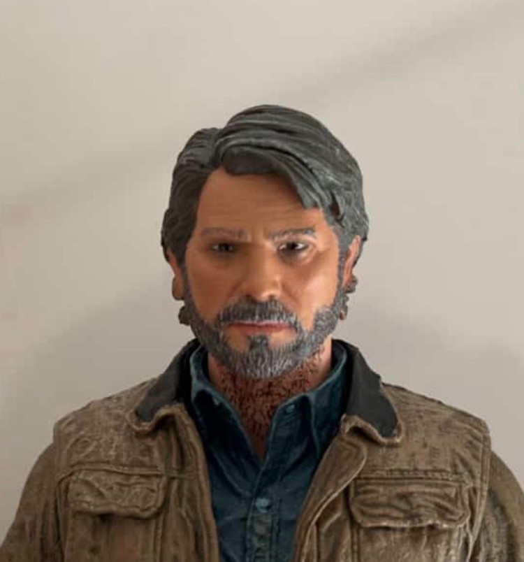 네카 라스트오브어스2 조엘&엘리 회색님 커스텀 헤드(상태 S급)(마펙스) 이미지