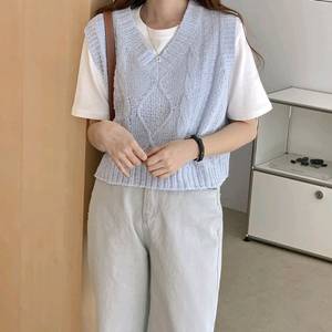 새상품) 크림치즈마켓 부클 니트 베스트 조끼 / 쇼퍼랜드 에드모어 오디너리먼트 메이비베이비 리얼코코 아뜨랑스 육육걸