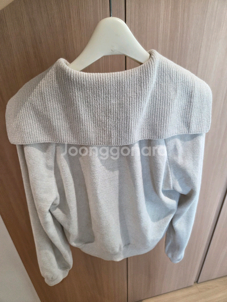 24 랑방컬렉션 니트 블록 숄 칼라 자켓--4