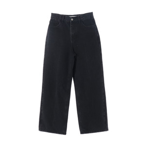 LENINA 르니나 다크그레이 블랙 와이드 스트레이트 데님 청바지 M