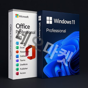 윈도우10/윈도우11 홈/프로 정품키 + MS오피스2024 2021 2019 2016 365 / 영구사용 / 엑셀