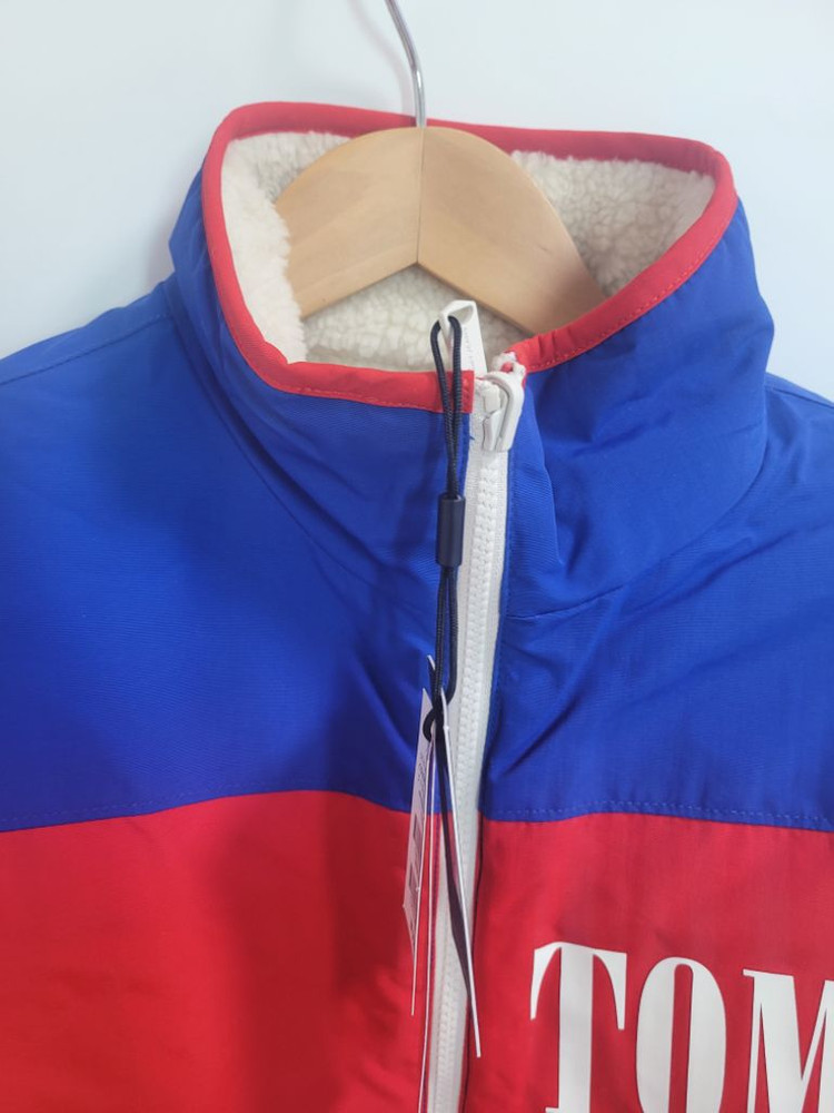 새상품)타미진스 여성 양면 셰르파플리스 뽀글이 숏점퍼--4