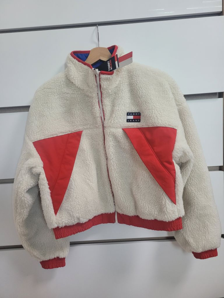 새상품)타미진스 여성 양면 셰르파플리스 뽀글이 숏점퍼--5