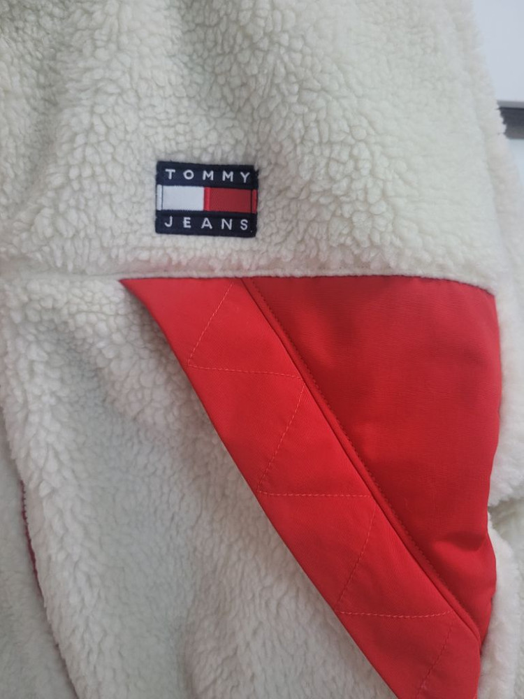 새상품)타미진스 여성 양면 셰르파플리스 뽀글이 숏점퍼--6