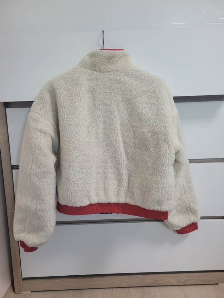 새상품)타미진스 여성 양면 셰르파플리스 뽀글이 숏점퍼--7