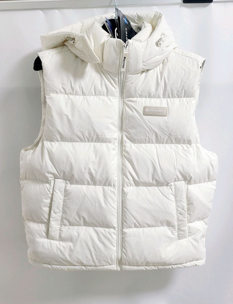 새상품)디스커버리 덕다운 패딩조끼 90--5