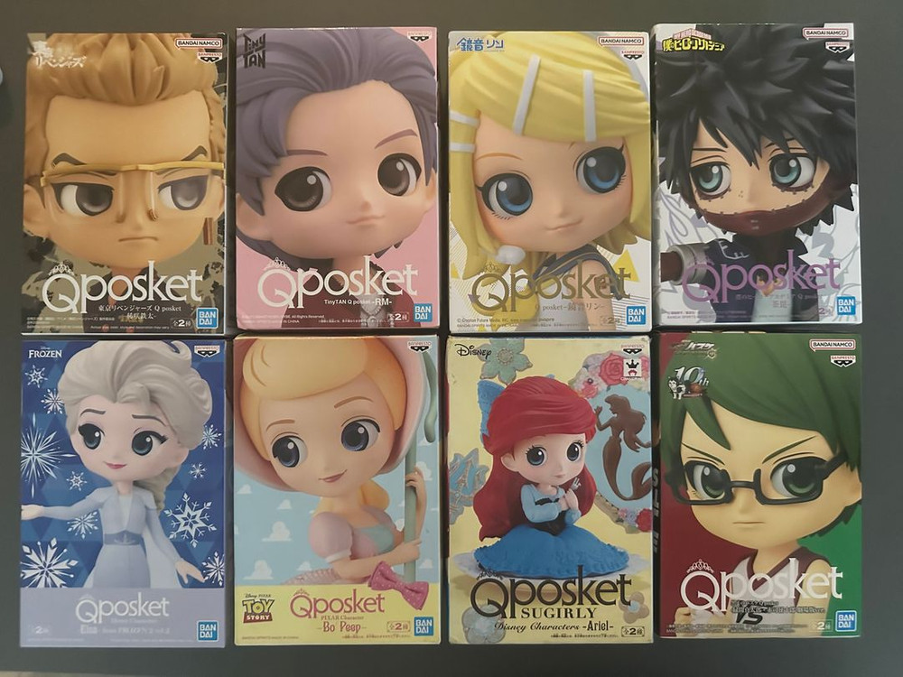 1. 정품 미개봉 큐포스켓 등 피규어--1