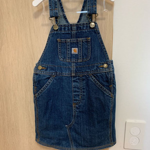 칼하트 데님 오버롤 스커트 3T