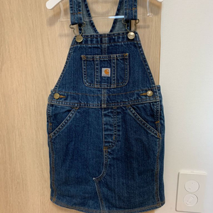 칼하트 데님 오버롤 스커트 3T