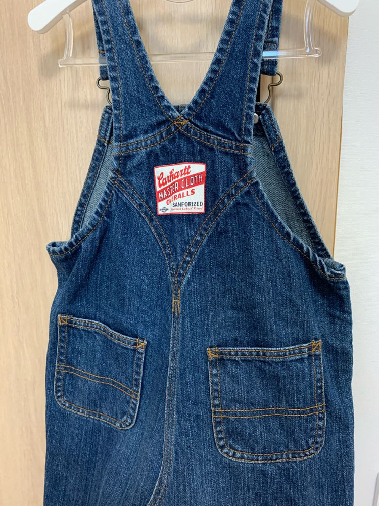 칼하트 데님 오버롤 스커트 3T--1