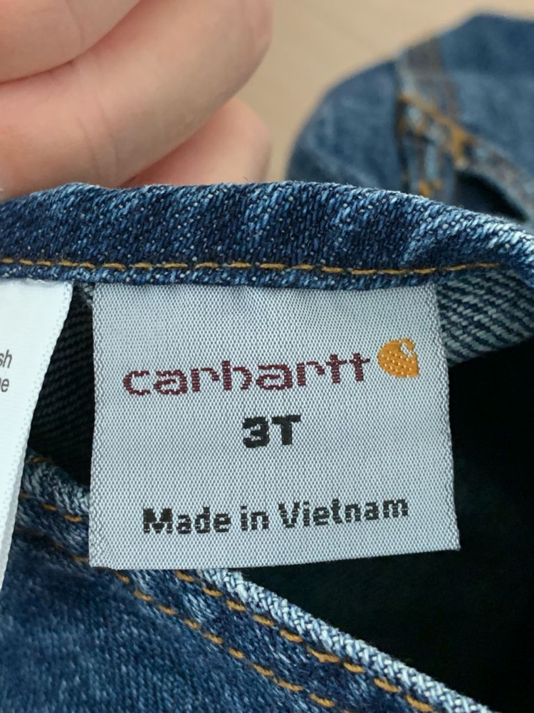 칼하트 데님 오버롤 스커트 3T--2