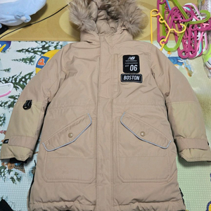 아동 140호 뉴발란스 키즈 구스 롱패딩 점퍼 이미지