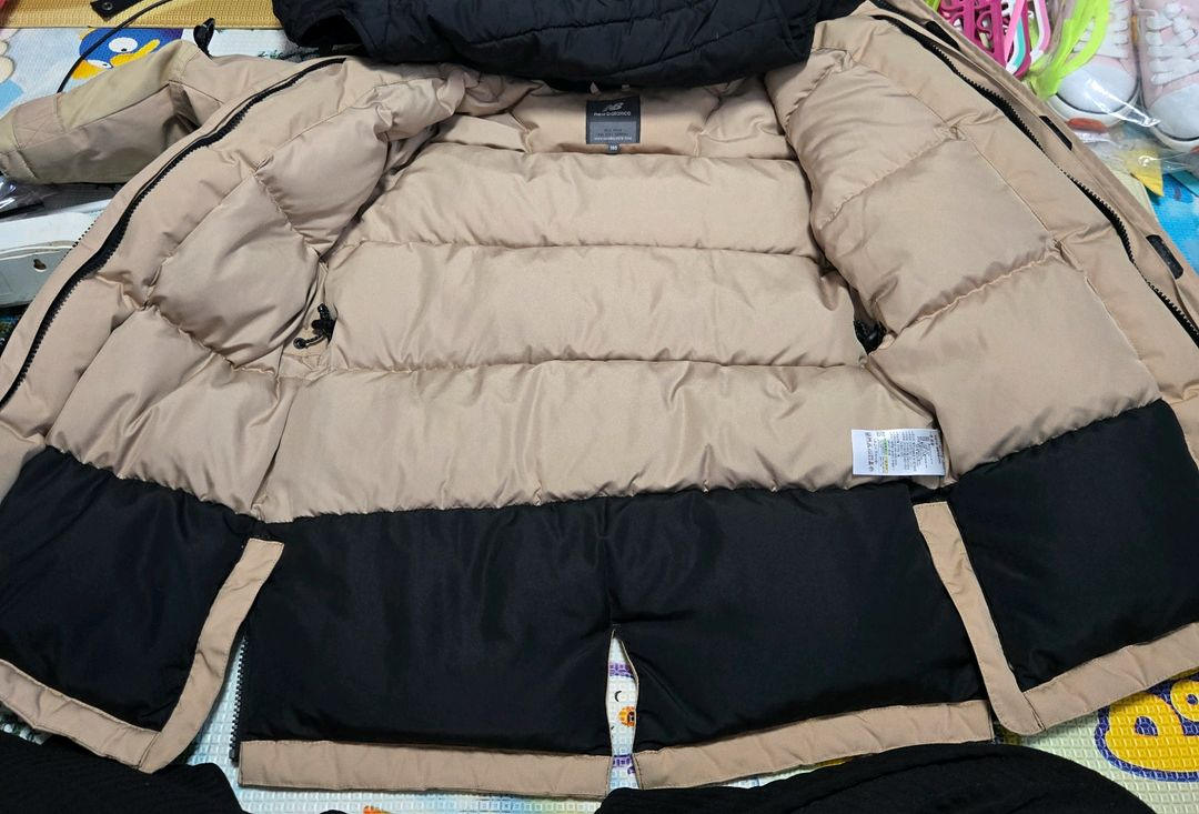 아동 140호 뉴발란스 키즈 구스 롱패딩 점퍼 이미지