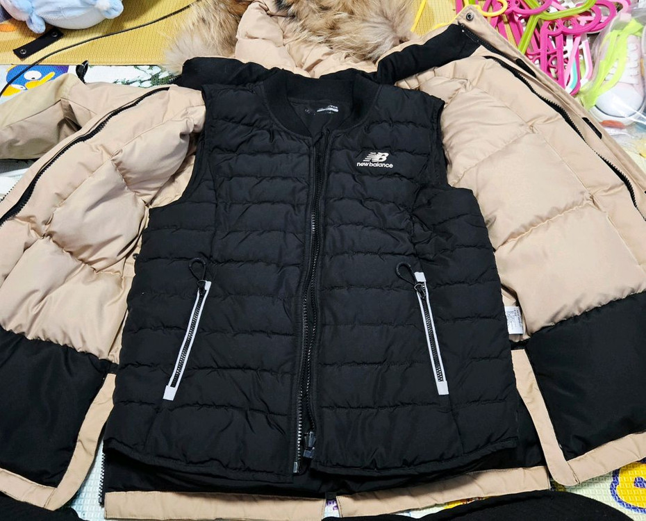 아동 140호 뉴발란스 키즈 구스 롱패딩 점퍼 이미지