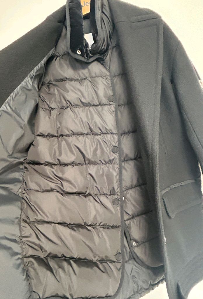 몽클레어 모직 패딩코트--3