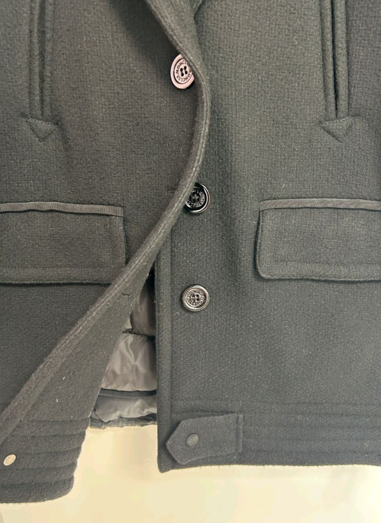 몽클레어 모직 패딩코트--6